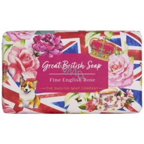 English Soap Anglická růže přírodní parfémované mýdlo s bambuckým máslem 190 g