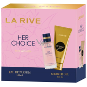 La Rive Her Choice parfémovaná voda 100 ml + sprchový gel 100 ml, dárková sada pro ženy