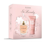 Elode So Lovely parfémovaná voda pro ženy 100 ml + tělové mléko 100 ml, dárková sada pro ženy