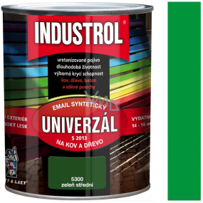 Industrol S2013 univerzální lesk vrchní 5300 Zeleň střední 0,6 l