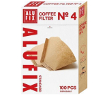 Alufix Coffee Filter kávové filtry 4 velikosti 100 kusů