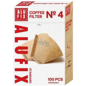 Alufix Coffee Filter kávové filtry 4 velikosti 100 kusů