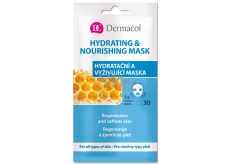 Dermacol Hydrating & Nourishing Mask textilní 3D hydratační a vyživující maska 15 ml