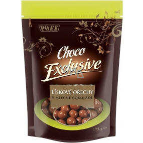 Poex Choco Exclusive Lískové ořechy v mléčné čokoládě 175 g