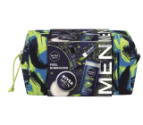 Nivea Men Feel Energized Creme krém na obličej, tělo a ruce 150 ml + Nivea Men Deep Sport antiperspirant roll-on 50 ml + Nivea Men Energy sprchový gel 250 ml + Labello Men Active balzám na rty 4,8 g + kosmetická etue, kosmetická sada pro muže