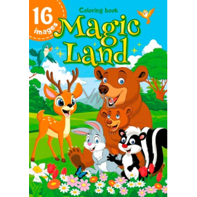 Ditipo Omalovánky Magic Land pro děti 16 stran A4 21 x 29,7 cm