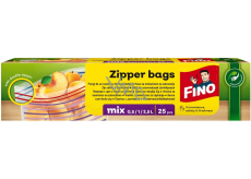 Fino Zipper Bags sáčky na zip mix velikostí, 25 kusů