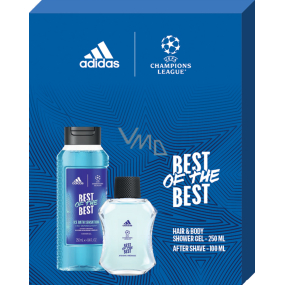 Adidas UEFA Champions League Best of The Best voda po holení 100 ml + sprchový gel 250 ml, kosmetická sada pro muže