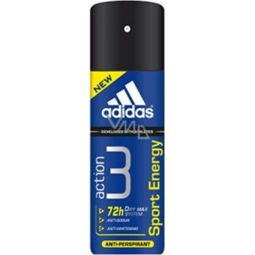 Adidas Action 3 Sport Energy antiperspirant deodorant sprej pro muže 150 ml