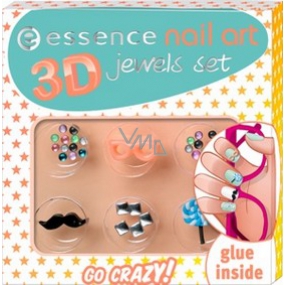 Essence Nail Art 3D Jewels Set sada ozdob na nehty 02 Go Crazy 10 g