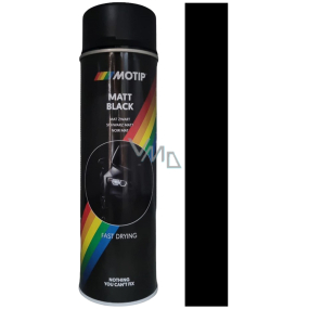 Motip Matt Black černý matný akrylový lak 500 ml