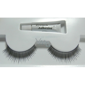 EyelaShes Umělé řasy s lepidlem 05 černé 1 pár