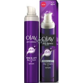 Olay Anti-Wrinkle Firm & Lift denní krém a sérum pro normální až suchou pleť 50 ml