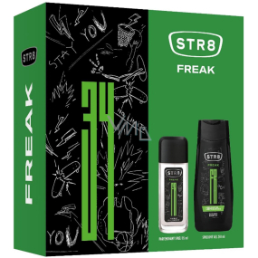 Srt8 Freak parfémovaný deodorant sklo 85 ml + sprchový gel 250 ml, kosmetická sada pro muže