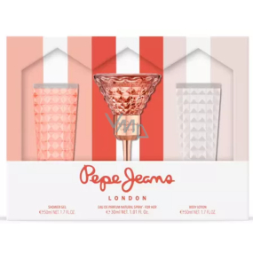 Pepe Jeans For Her parfémovaná voda pro ženy 30 ml + tělové mléko 50 ml + Ssprchový gel 50 ml, dárková sada