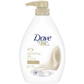 Dove Nourishing Silk sprchový gel pro dlouhodobě vyživenou pokožku pumpička 720 ml