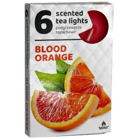 Tea Lights Blood Orange vonné čajové svíčky 6 kusů