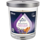 Glade Aromatherapy Moment Of Zen s vůní levandule a santalového dřeva vonná svíčka ve skle 170 g