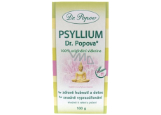 Dr. Popov Psyllium 100% originální, rozpustná vláknina podporuje metabolismus tuků, navozuje pocit sytosti 100 g