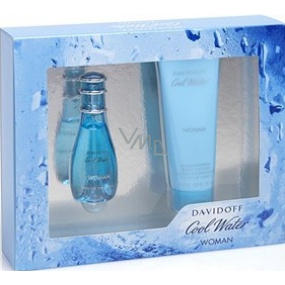 Davidoff Cool Water Woman toaletní voda 30 ml + tělové mléko 75 ml, dárková sada