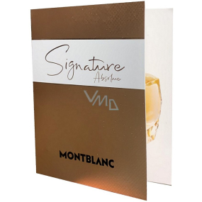 Montblanc Signature Absolue parfémovaná voda pro ženy 2 ml s rozprašovačem, vialka