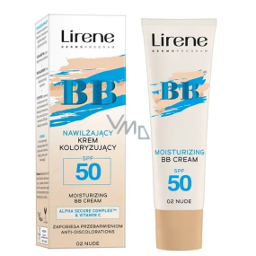 Lirene BB krém SPF50 pleťový vyrovnávající krém 02 Nude 30 ml