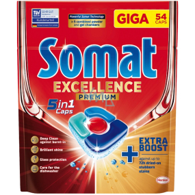 Somat Excellence Premium 5v1 tablety do myčky 54 kusů