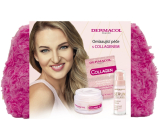 Dermacol Collagen omlazující denní krém 50 ml + zpevňující sérum 30 ml + slupovací maska 2 x 7,5 ml + kosmetická taška, kosmetická sada pro ženy