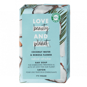 Love Beauty & Planet Kokosová voda a květiny Mimózy toaletní tuhé mýdlo 100 g