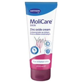 MoliCare Skin For irritated skin Ochranný krém se zinkem k péči o velmi namáhanou pokožku inkontinencí 200 ml