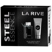 La Rive Steel Essence toaletní voda 100 ml + sprchový gel 100 ml, dárková sada pro muže