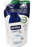 Nivea Creme Soft tekuté mýdlo s mandlovým olejem náhradní náplň 500 ml