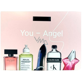 Thierry Mugler Angel Nova edp 1,2 ml + Carolina Herrera Good Girl edp 0,3 ml + Calvin Klein CK Everyone edp 1,2 ml + Maison Margiela Paris Replica From the garden edt 1,2 ml + Narciso Rodriguez for her Musc Noir Rose edp 0,8 ml, You - Angel, dárková sada pro ženy