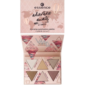 Essence Adventure Awaits paleta očních stínu bronzing 01 Collect Moments, Not Things! 12 g