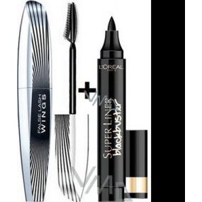 Loreal Paris False Lash Wings řasenka černá 7 ml + oční linky Super Liner 4,5 ml, kosmetická sada