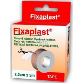 Fixaplast Textilní cívková náplast 2,5 cm x 5 m