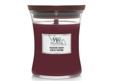 WoodWick Phantom Cherry - Přízračná třešeň vonná svíčka s dřevěným knotem a víčkem sklo střední 275 g