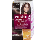 Loreal Paris Casting Creme Gloss barva na vlasy 415 ledový kaštan