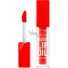 Rimmel London Oh My Gloss olej na rty 004 Vivid Red 4,5 ml