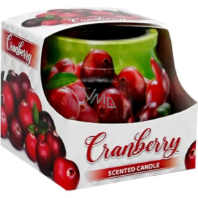 Admit Cranberry - Brusinka dekorativní aromatická svíčka ve skle 80 g