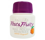 Easy Nails Fast & Fruity odlakovač na nehty s houbičkou Broskev 50 ml