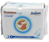 Biointimo Night Anion noční hygienické vložky 8 kusů