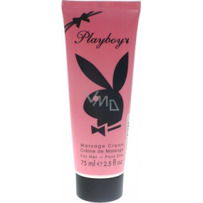 Playboy Massage Cream masážní krém pro ženy 75 ml