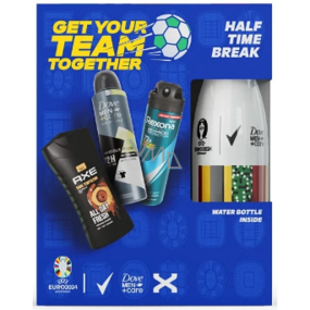 Rexona Euro 2024 Advanced Protection Cobalt Dry antiperspirant sprej + Axe Dark Temptation sprchový gel + Dove Men +Care Invisible Fresh antiperspirant sprej 150ml + termoláhev dárková sada pro muže