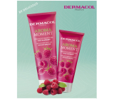 Dermacol Moment Be Delicious Malina sprchový gel 250 ml + krém na ruce 100 ml, dárková sada pro ženy