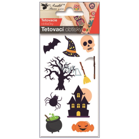 Tetovací obtisky Halloween dům 6 x 10 cm