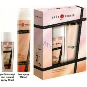 Pret a Porter Glamour Chic parfémovaný deodorant sklo pro ženy 75 ml + deodorant sprej 200 ml, kosmetická sada