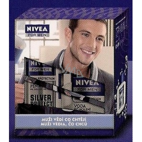 Nivea Men Silver Protect pěna na holení 200 ml + voda po holení 100 ml kosmetická sada