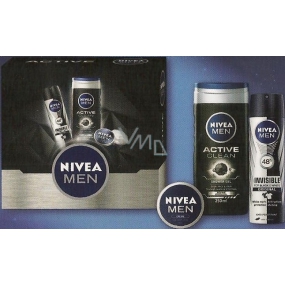 Nivea Men Deo Power antiperspirant sprej 150 ml + sprchový gel 250 ml + krém 30 ml, kosmetická sada