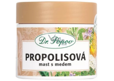 Dr. Popov Propolisová mast s medem na popraskanou pokožky, jizvy, vrásky, kožní problémy, sluneční záření 50 ml